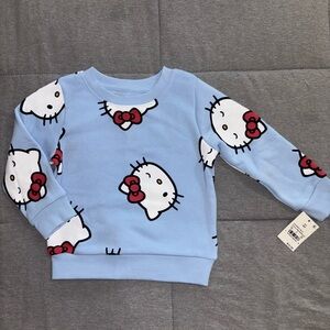 Hello Kitty Light Blue Kids Sweatshirt
